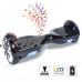 Self Balancing Scooter UL Certified Hoverboard with Bluetooth and Led Lights 6.5 Inch LED Scooter Black   570752814